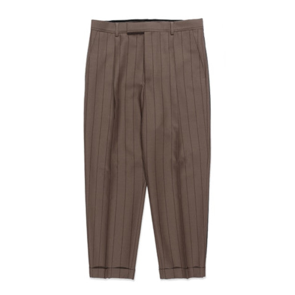 WACKO MARIA | DORMEUIL / STRIPED PLEATED TROUSER (TYPE-2) | 23FW-WMP-TR23