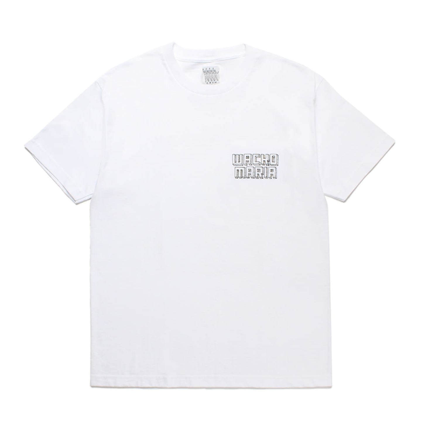 左胸にロゴプリントを施した 世界平和プロジェクトTシャツ (タイプ5) 23FW-WMT-TEE09-WHITE