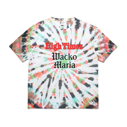 WACKO MARIA2024年春夏コレクション-アメリカのカルチャー紙「ハイタイムズ」とのコラボレーションタイダイTシャツ (タイプ2) HIGHTIMES-WM-TD03-A