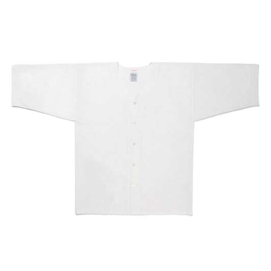 世界平和プロジェクトのグラフィックを背面にプリントしたダボシャツ タイプ4 23SS-WMS-DB04-Front