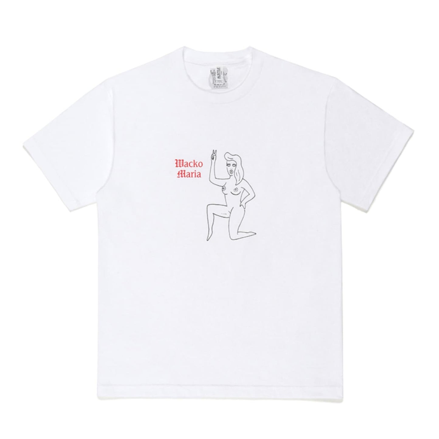 世界平和プロジェクトのグラフィックを前面にプリントしたTシャツ (タイプ4) 23SS-WMT-TEE04