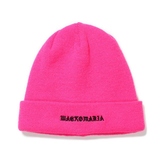 WACKO MARIA(ワコマリア)2024年 秋冬コレクション「天国東京」から、ニットウォッチキャップ KNIT WATCH CAP TYPE-2 24FW-WMA-CP05のピンクを入荷致しました。
WACKO MARIAのロゴ刺繍入り。