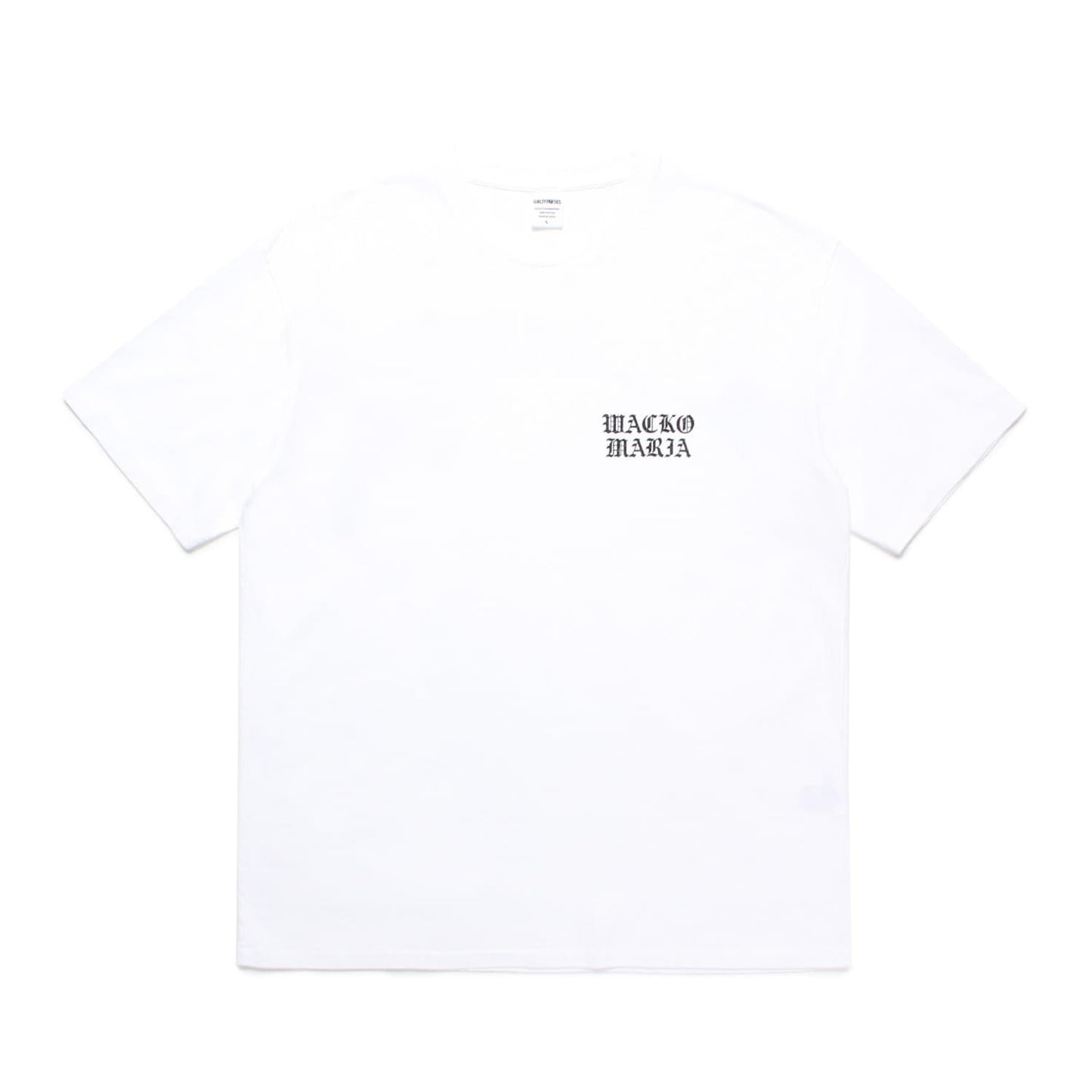 WACKO MARIA(ワコマリア)2024年 秋冬コレクション「天国東京」から、WASHED HEAVY WEIGHT T-SHIRT (TYPE-2) 24FW-WMT-WT02を入荷致しました。
ウォッシュド加工を施した肉厚の半袖Tシャツボディを使用し、背中と左胸に「WACKO MARIA」のロゴをプリント。前面。