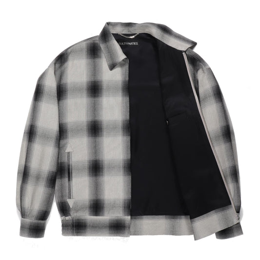 WACKO MARIA2024年春夏コレクション-絶妙なグラデーションのオンブレチェック生地で仕立てた50'sジャケット タイプ2 (グレー) 24SS-WMO-BL16-r