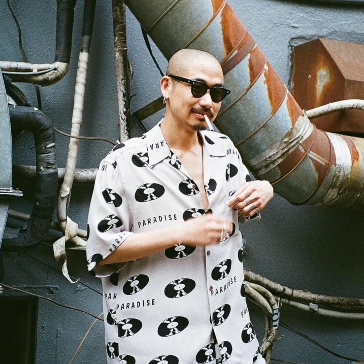 WACKO MARIA | RECORDS HAWAIIAN SHIRT (TYPE-4) | 24SS-WMS-HI04