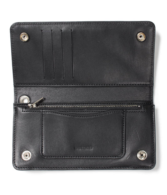 WACKO MARIA(ワコマリア)2025年秋冬コレクション「天国東京」より、新進気鋭のブランド「SPEAK EASY」とのコラボレーションウォレットSPEAK EASY / LONG WALLET 25FW-WMA-WL01。中