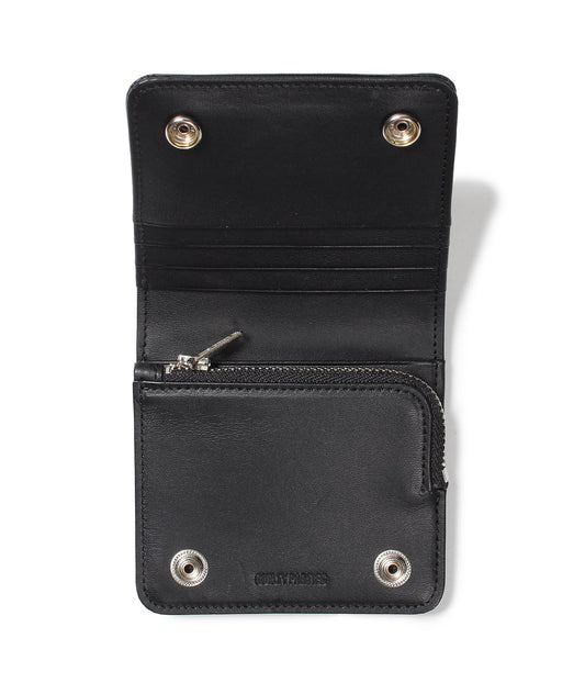 WACKO MARIA(ワコマリア)2025年秋冬コレクション「天国東京」より、新進気鋭のブランド「SPEAK EASY」とのコラボレーションウォレットSPEAK EASY / SHORT WALLET 25FW-WMA-WL02。中