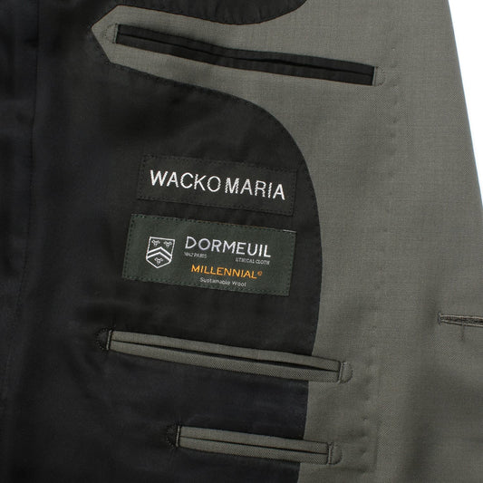 WACKO MARIA | DORMEUIL / SINGLE BREASTED JACKET& PLEATED TROUSERS (TYPE-2)