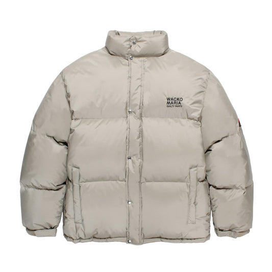 WACKO MARIA(ワコマリア)2025年秋冬コレクション「天国東京」から、滋賀県のアウトドアブランド「NANGA(ナンガ)」社とのコラボレーションダウンジャケットNANGA / AURORA TEX DOWN JACKET 25FW-WMO-NA01 ベージュ