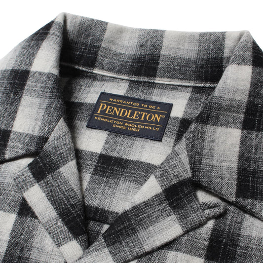 WACKO MARIA | PENDLETON / WOOL OMBRE CHECK OPEN COLLAR SHIRT | 25FW-WMS-PE01