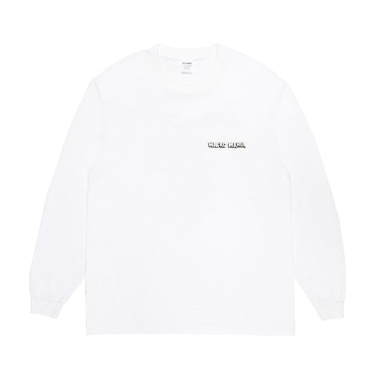 WACKO MARIA(ワコマリア)2026年春夏コレクション「天国東京」から、ロングスリーブTシャツ、WASHED HEAVY WEIGHT LONG SLEEVE T-SHIRT (TYPE-3) 26SS-WMT-LT05のホワイト前面