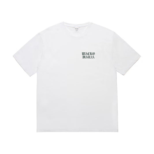 WACKO MARIA(ワコマリア)2026年春夏先行コレクションから、WASHED HEAVY WEIGHT T-SHIRT (TYPE-2) 26SSE-WMT-WT02のホワイト。前面
