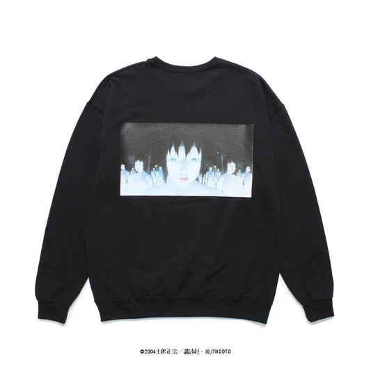 WACKO MARIA2024年春夏コレクション-GHOST IN THE SHELL 2 SWEAT (TYPE-2)-INNOCENCE-WM-SS02-BLACK-BACK