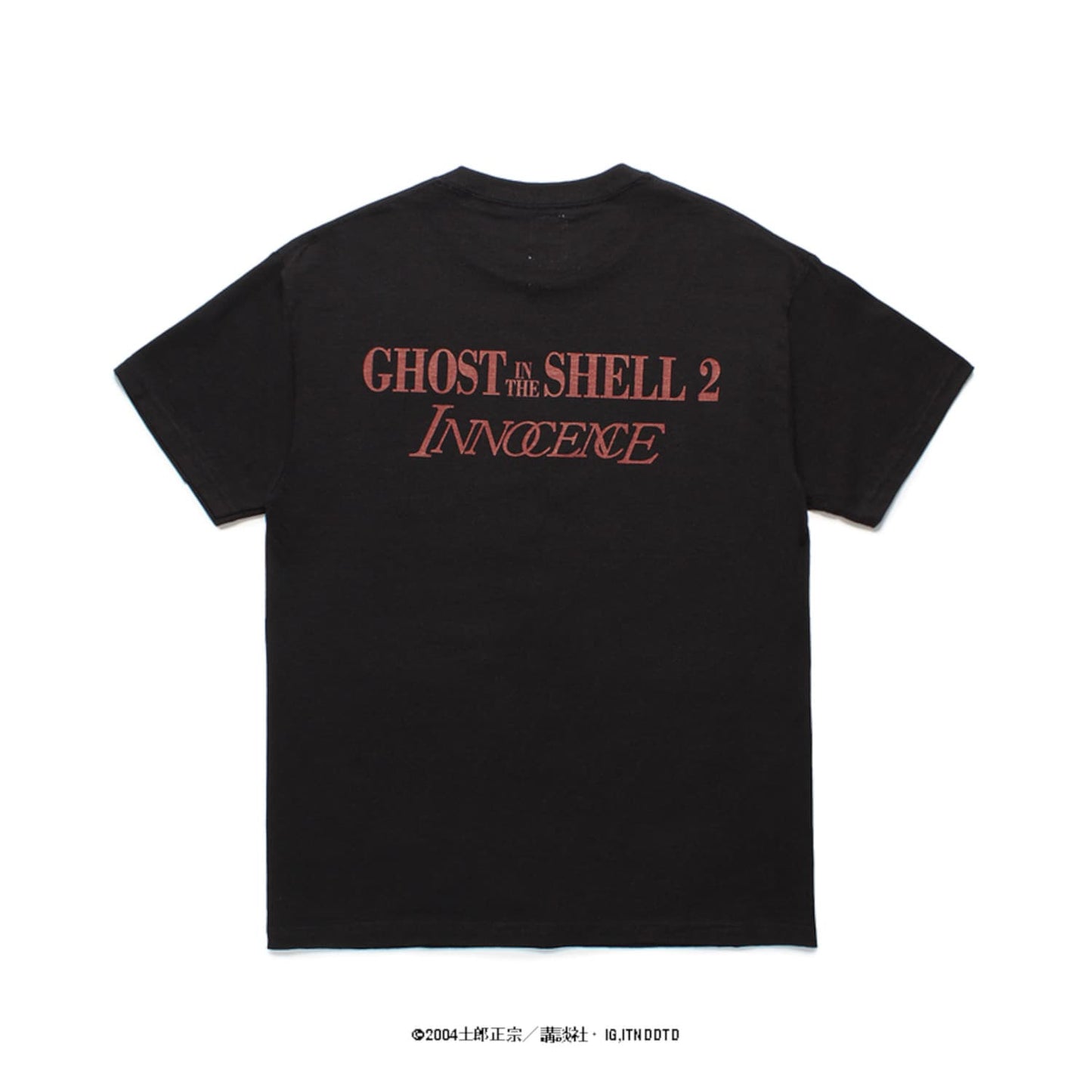 WACKO MARIA2024年春夏コレクション-INNOCENCE-GHOST IN THE SHELL 2 T-SHIRT (TYPE-1)-WM-TEE01-BLACK-BACK
