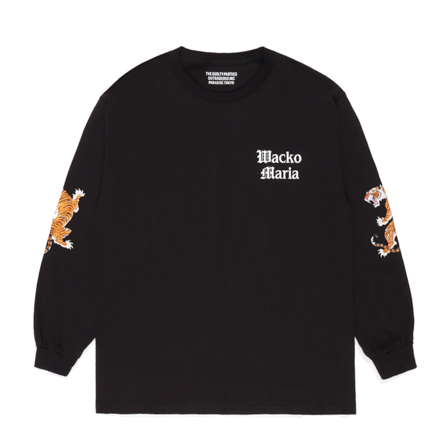 タトゥーアーティストの「ティムリーハイ」とのコラボレーション ロングスリーブTシャツ タイプ1 23SS-WMT-LT02-BLACK-front