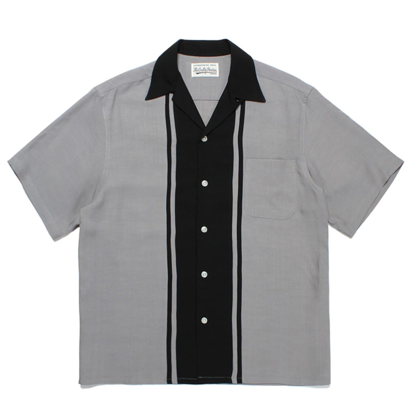2色の生地の切り替えしが印象的なツートーン50'sオープンカラーシャツ タイプ1 23SS-WMS-OC17 Gray