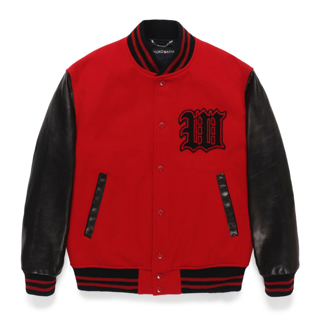 レザーバーシティージャケット タイプ2 24FW-WMO-BL16 | ワコマリア  