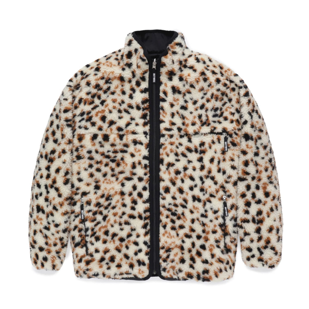 Reversible leopard boa fleece jacket 24FW-WMO-OD03 WACKOMARIA