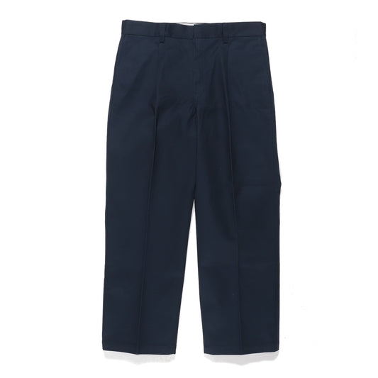 WACKO MARIA2024年春夏コレクション-DICKIES / PLEATED TROUSERS 24SS-WMP-DC01 NAVY-Front