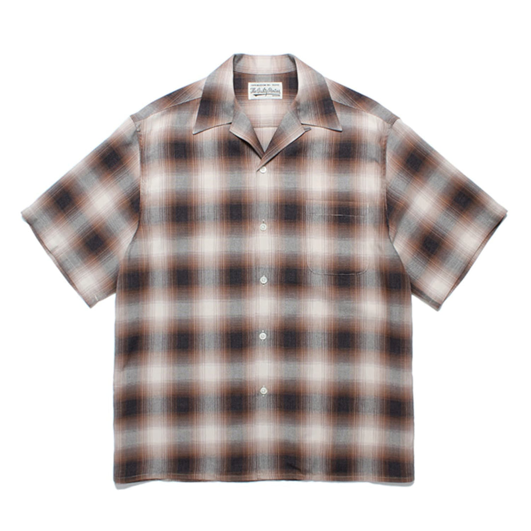 Ombre Check Open Collar Shirt (Type 1) 24SS-WMS-OC10 | WACKOMARIA 