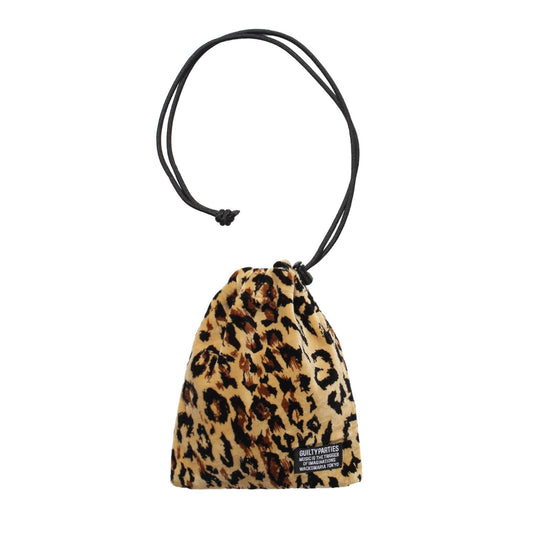 WACKO MARIA（ワコマリア）2025年秋冬コレクション「天国東京」から、ヒョウ柄のベロア生地で製作された巾着型ショルダーポーチLEOPARD VELVET DRAWSTRING BAG 25FW-WMA-BG18を入荷しました。