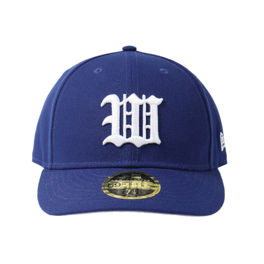 WACKO MARIA（ワコマリア）2025年秋冬コレクション「天国東京」から、アメリカのキャップブランド「NEW ERA（ニューエラ）」とのコラボレーションキャップ、 NEW ERA / Low Profile 59FIFTY 25FW-WMA-CP02のブルー。前面