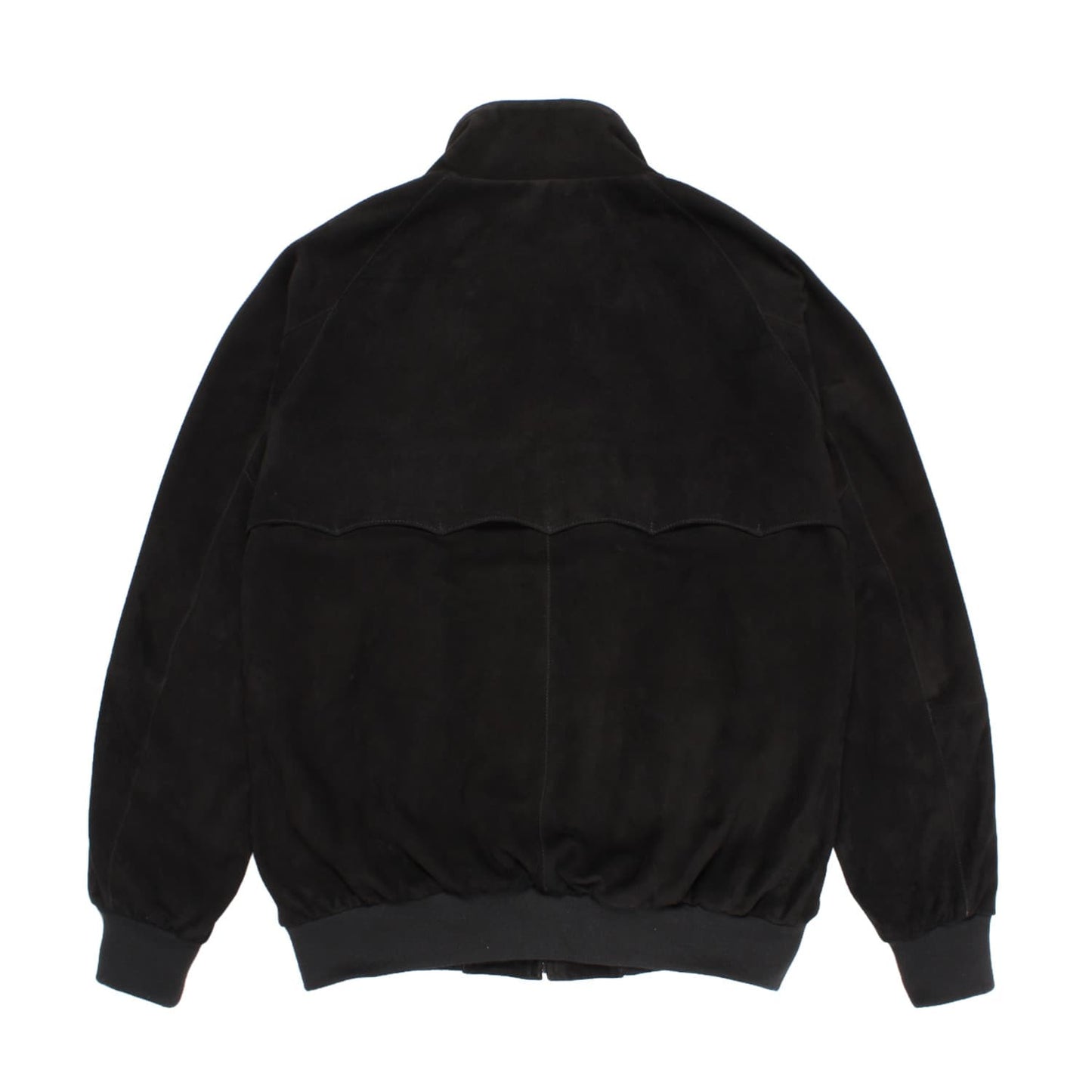 WACKO MARIA（ワコマリア）2025年秋冬コレクション「天国東京」から、イギリス発のブランド「BARACUTA (バラクータ」とのオフィシャルコラボレーションで制作された BARACUTA / SUEDE G9 HARRINGTON JACKET 25FW-WMO-BC01 ブラックを入荷。背面