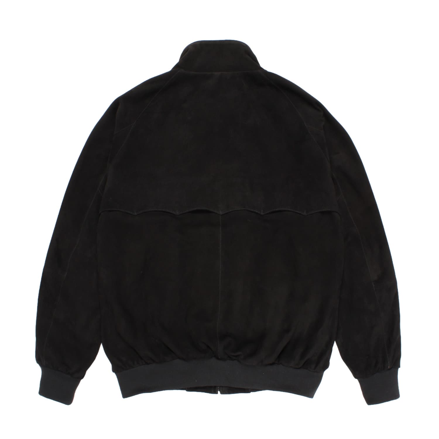 WACKO MARIA（ワコマリア）2025年秋冬コレクション「天国東京」から、イギリス発のブランド「BARACUTA (バラクータ」とのオフィシャルコラボレーションで制作された BARACUTA / SUEDE G9 HARRINGTON JACKET 25FW-WMO-BC01 ブラックを入荷。背面