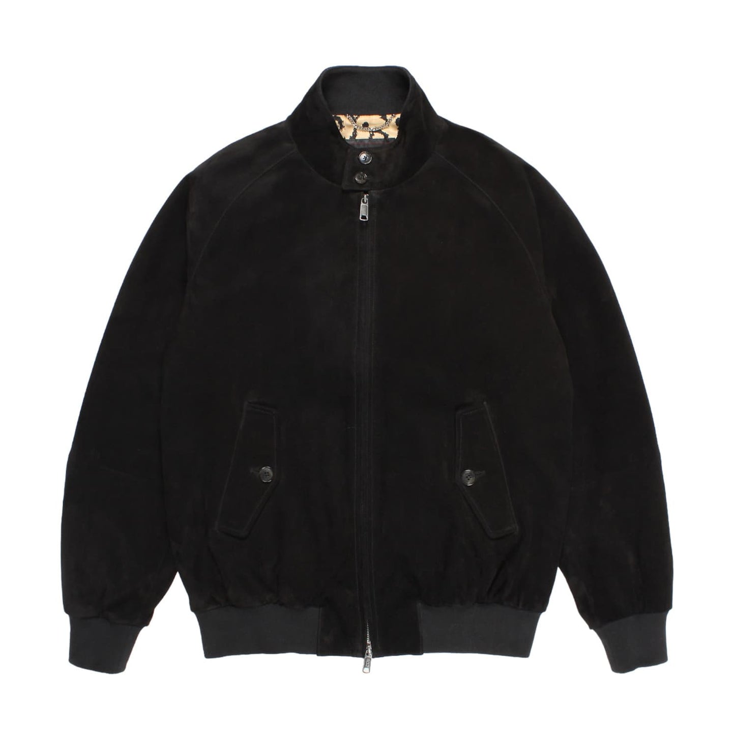 WACKO MARIA（ワコマリア）2025年秋冬コレクション「天国東京」から、イギリス発のブランド「BARACUTA (バラクータ」とのオフィシャルコラボレーションで制作された BARACUTA / SUEDE G9 HARRINGTON JACKET 25FW-WMO-BC01 ブラックを入荷。前面