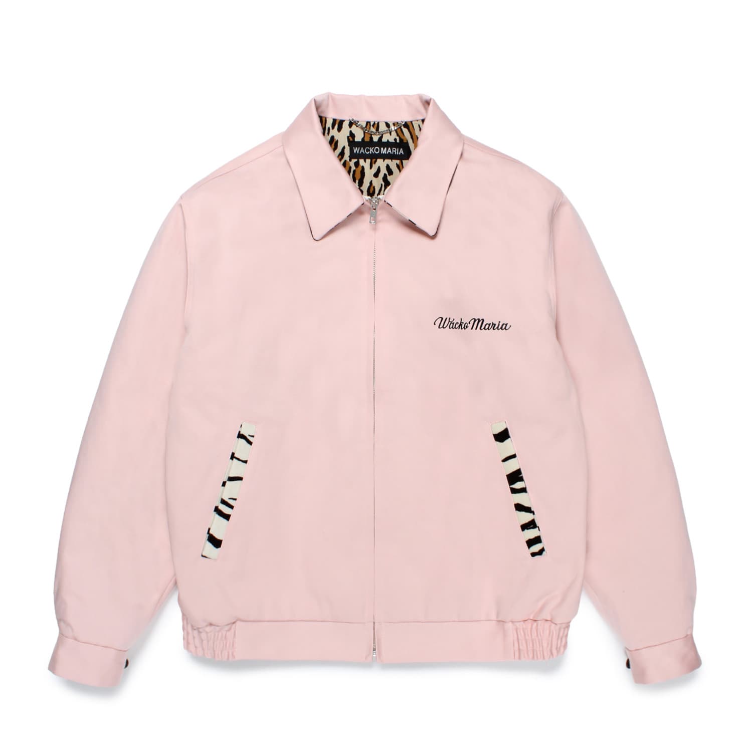 WACKO MARIA（ワコマリア）2025年秋冬コレクション「天国東京」から、50'S JACKET -B- (TYPE-2) 25FW-WMO-BL24のピンク前面