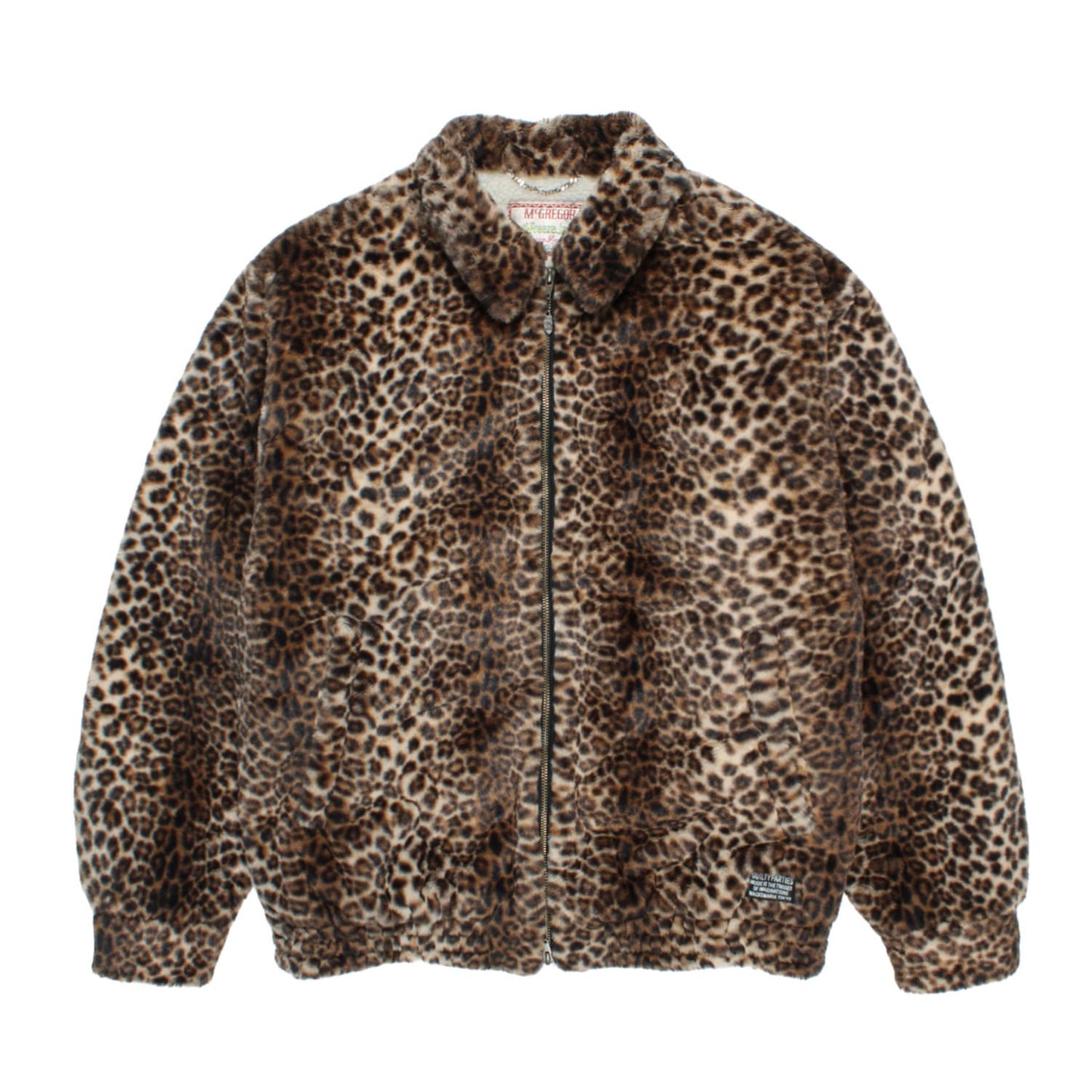 WACKO MARIA（ワコマリア）2025年秋冬コレクション「天国東京」から、アメリカのアパレルブランド「McGREGOR(マクレガー)」社とのコラボレーションアンチフリーズジャケット MCGREGOR / LEOPARD FAUX FUR ANTI-FREEZE JACKET 25FW-WMO-MC02を入荷致しました。前面