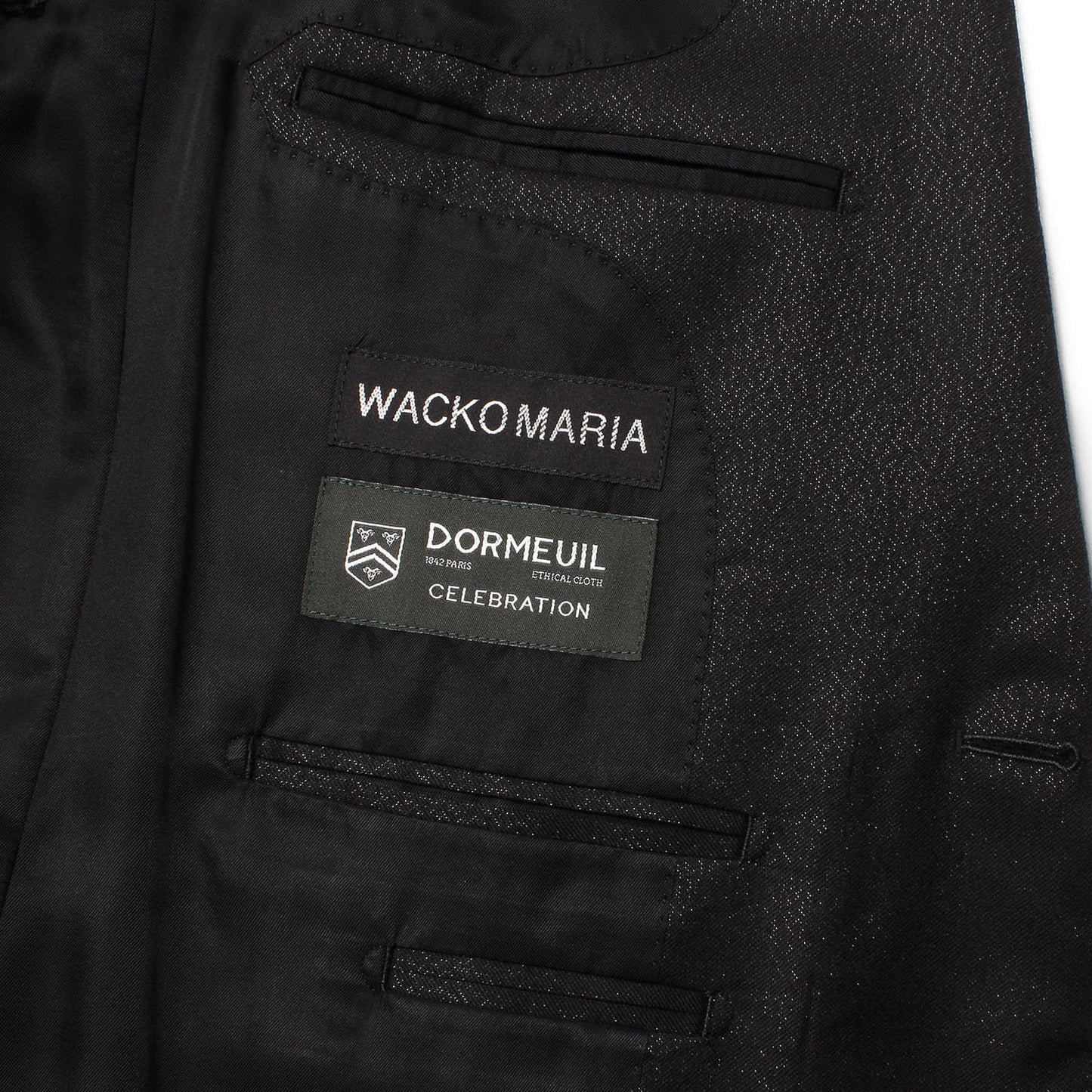 WACKO MARIA | DORMEUIL / GLITTER SINGLE BREASTED JACKET＆ GLITTER PLEATED TROUSERS (TYPE-2)