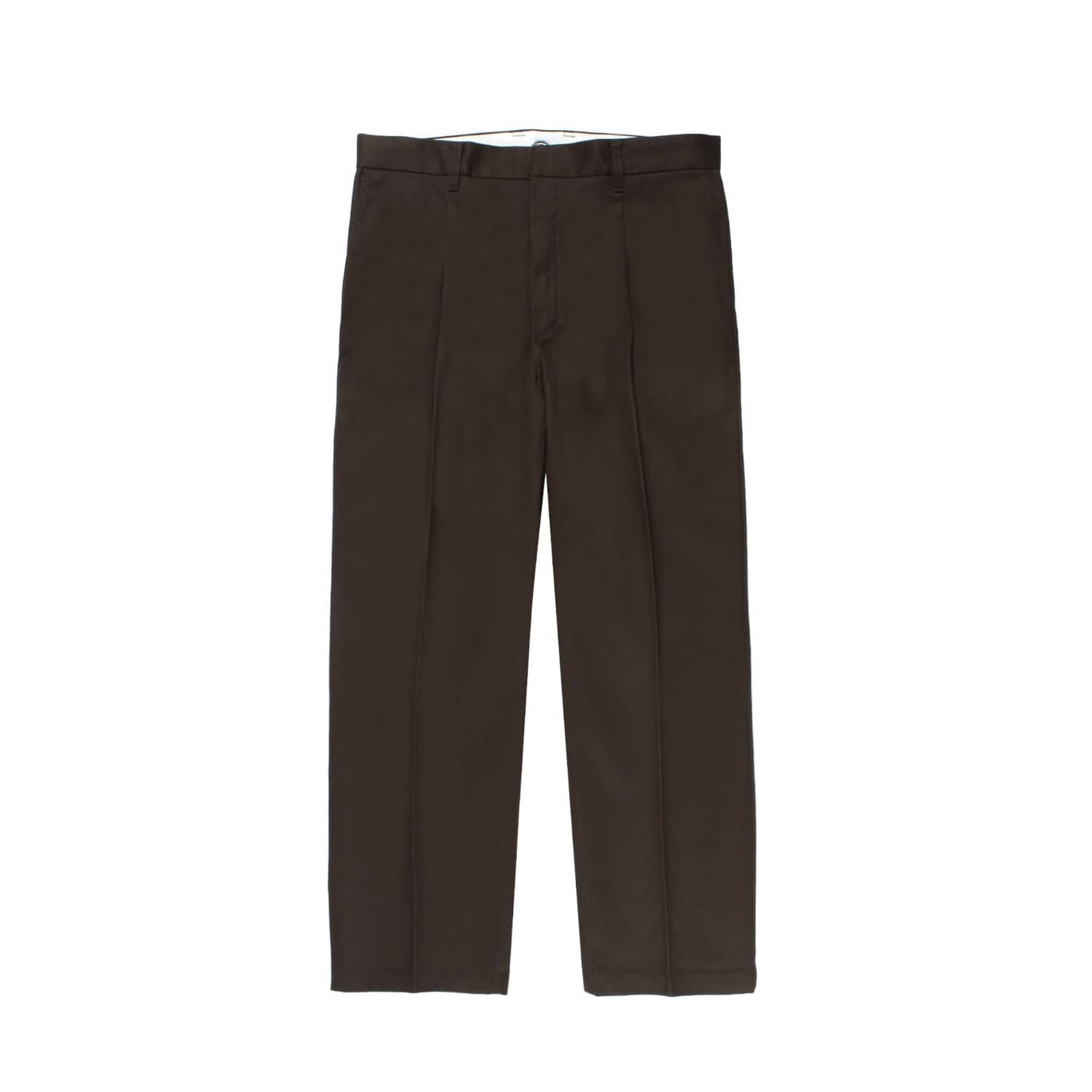 WACKO MARIA（ワコマリア）2025年秋冬コレクション「天国東京」から、アメリカで生まれたワークカジュアルブランドDICKIES (ディッキーズ) とのオフィシャルコラボレーションプリーツトラウザー DICKIES / PLEATED TROUSERS 25FW-WMP-DC01のブラウンを入荷致しました。前面