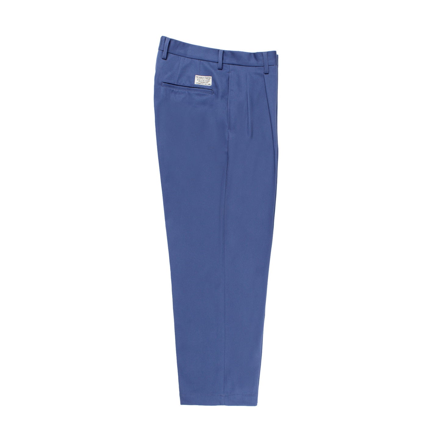 WACKO MARIA（ワコマリア）2025年秋冬コレクション「天国東京」から、ハリとコシのあるコットン100%の生地で仕立てたチノトラウザーDOUBLE PLEATED CHINO TROUSERS（通称ツータックチノ）25FW-WMP-PT01のブルーを入荷しました