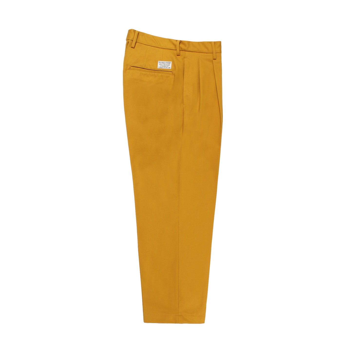 WACKO MARIA（ワコマリア）2025年秋冬コレクション「天国東京」から、ハリとコシのあるコットン100%の生地で仕立てたチノトラウザーDOUBLE PLEATED CHINO TROUSERS（通称ツータックチノ）25FW-WMP-PT01のイエローを入荷しました