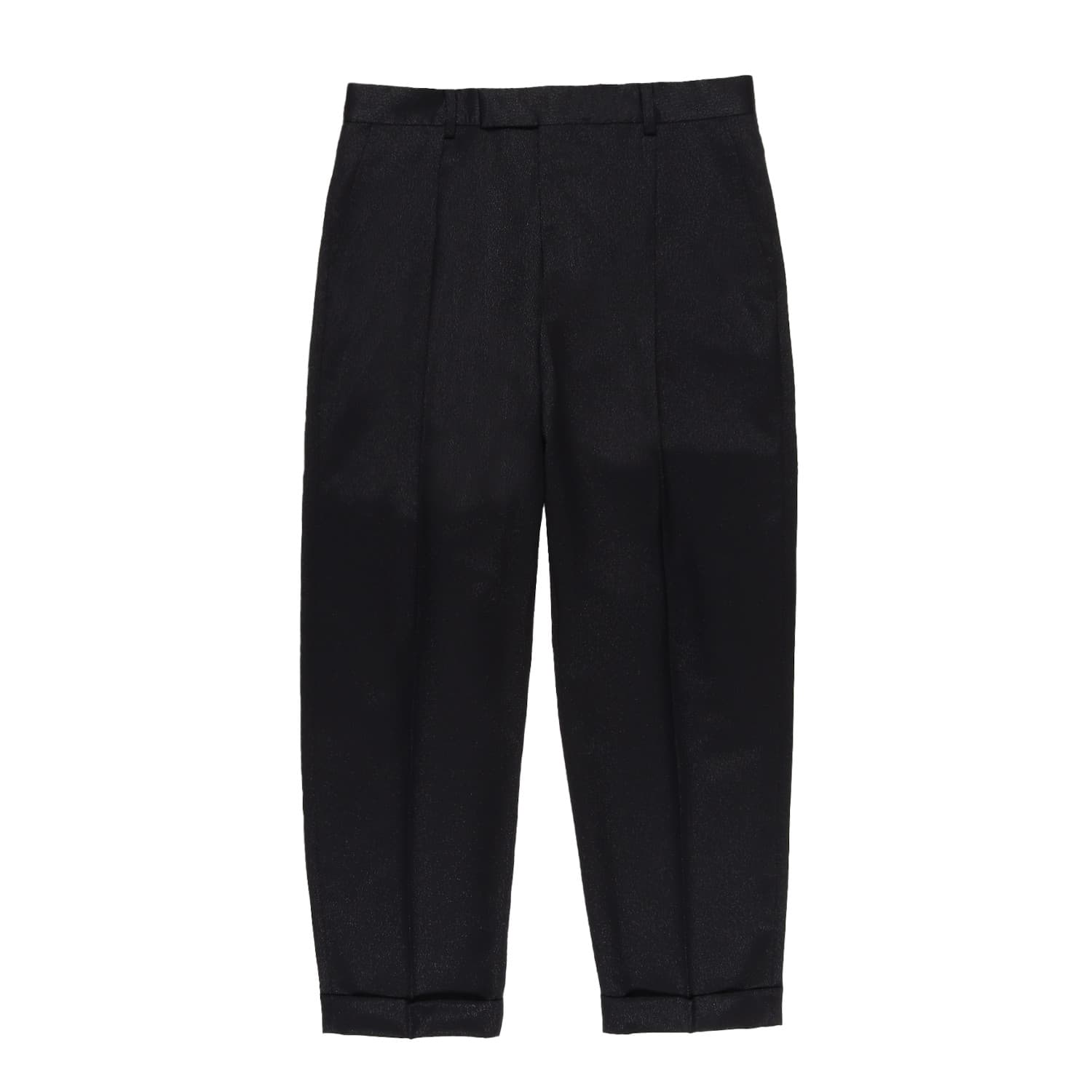 ワコマリア　GLITTER PLEATED TROUSERS TYPE-2 黒 DORMEUIL / GLITTER PLEATED TROUSERS (TYPE-2)【BLACK】｜WACKO MARIA