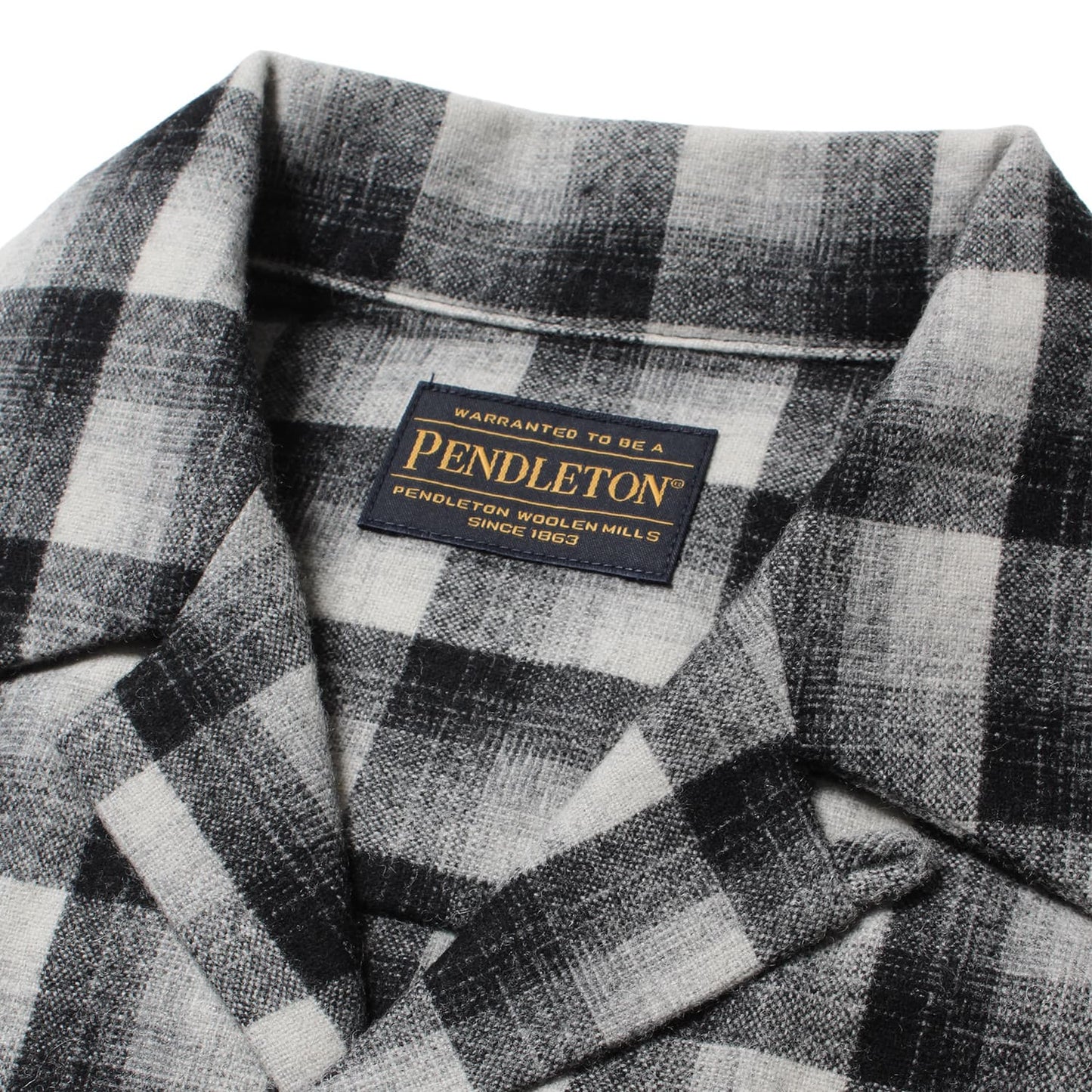 WACKO MARIA | PENDLETON / WOOL OMBRE CHECK OPEN COLLAR SHIRT | 25FW-WMS-PE01