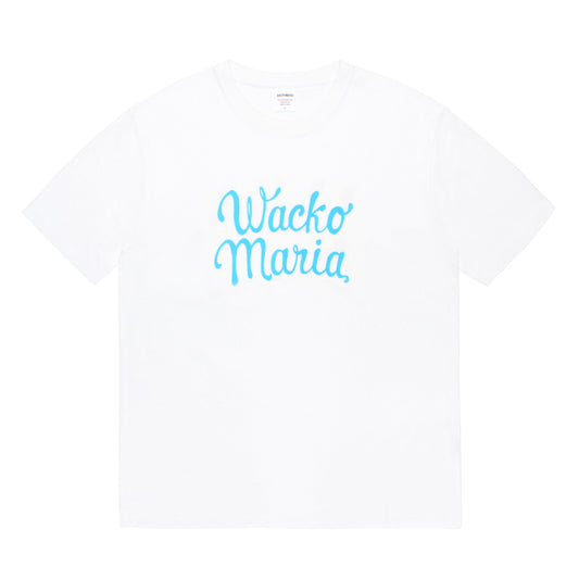 WACKO MARIA（ワコマリア）2026年秋冬コレクション「天国東京」から、クルーネックTシャツ WASHED HEAVY WEIGHT CREW NECK T-SHIRT (TYPE-12)&nbsp;26FW-WM-WT15のホワイトを入荷致しました。製品洗い加工を施したヘビーウエイトTシャツボディーを使用し、前面に「WACKO MARIA」のロゴグラフィックをプリント。