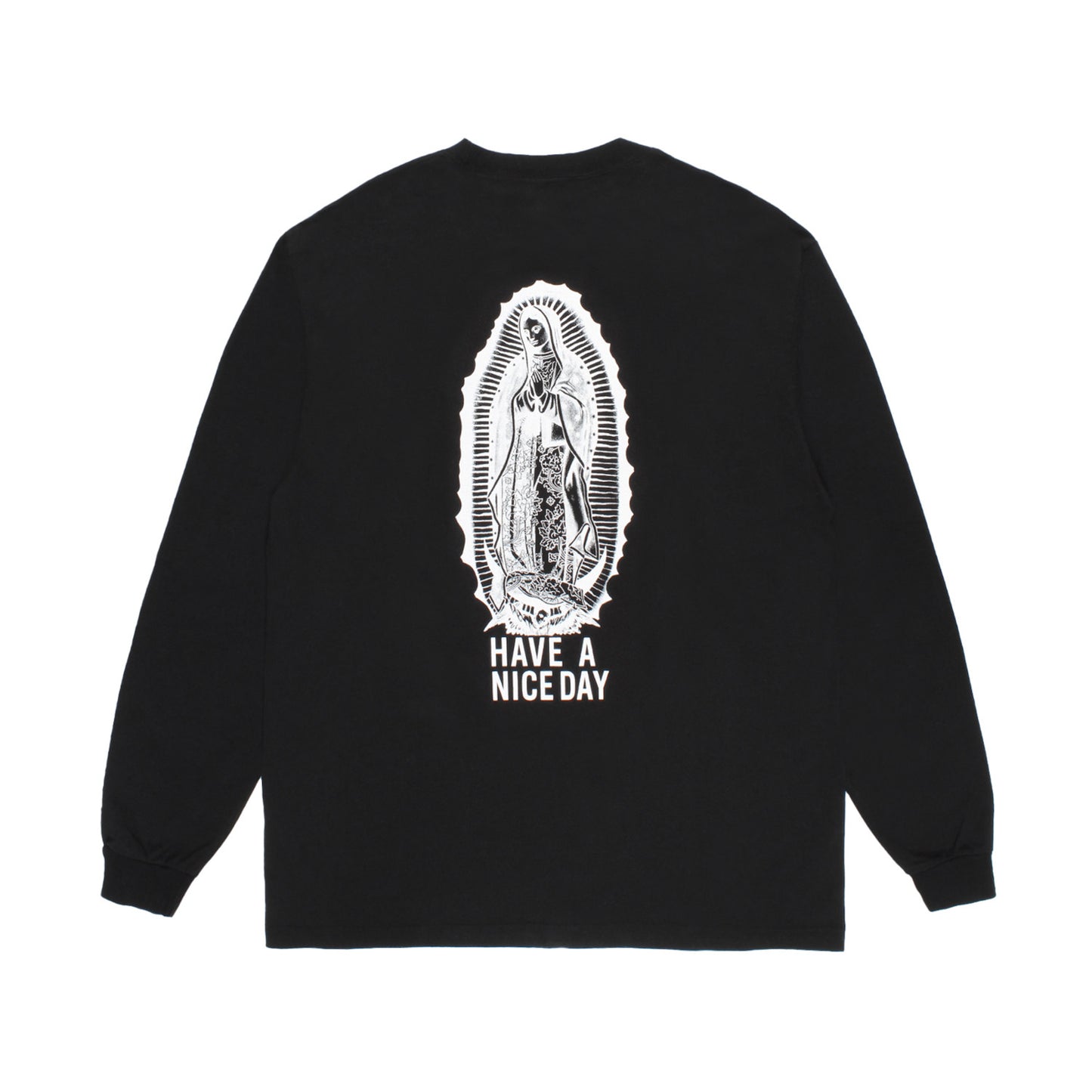 WACKO MARIA（ワコマリア）2026年春夏先行コレクションから、WASHED HEAVY WEIGHT LONG SLEEVE&nbsp;T-SHIRT (TYPE-1) 26SSE-WMT-LT01のブラック背面