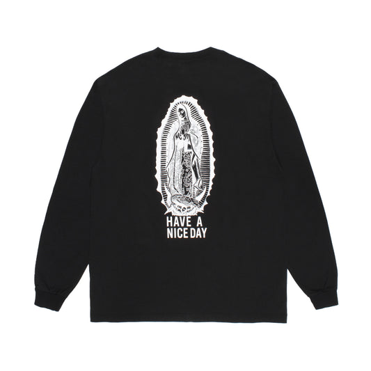 WACKO MARIA（ワコマリア）2026年春夏先行コレクションから、WASHED HEAVY WEIGHT LONG SLEEVE&nbsp;T-SHIRT (TYPE-1) 26SSE-WMT-LT01のブラック背面