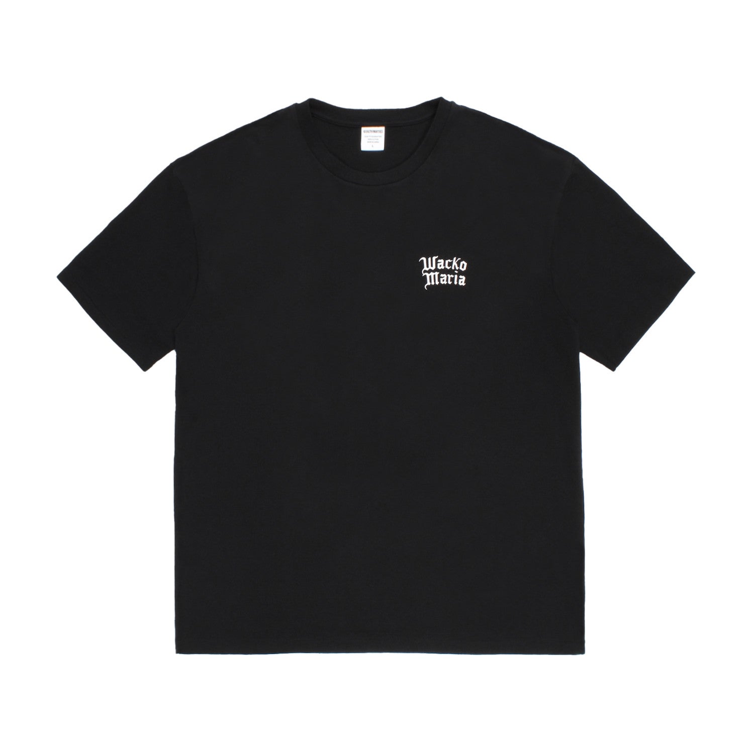 WACKO MARIA（ワコマリア）2026年秋冬先行コレクションから、WASHED HEAVY WEIGHT T-SHIRT (TYPE-1) 26FWE-WMT-WT01のブラック前面
