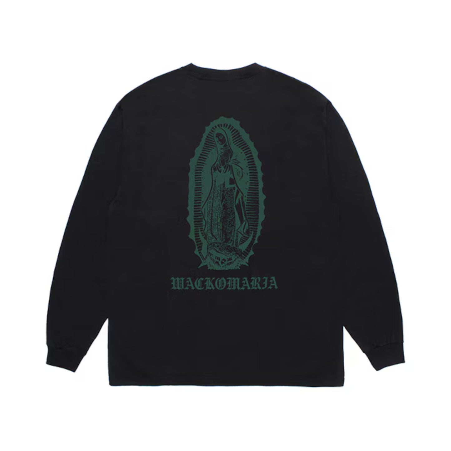 WACKO MARIA（ワコマリア）2026年春夏先行コレクション「天国東京」から、WASHED HEAVY WEIGHT LONG SLEEVE&nbsp;T-SHIRT (TYPE-2) 26SSE-WMT-LT05のブラック。背面