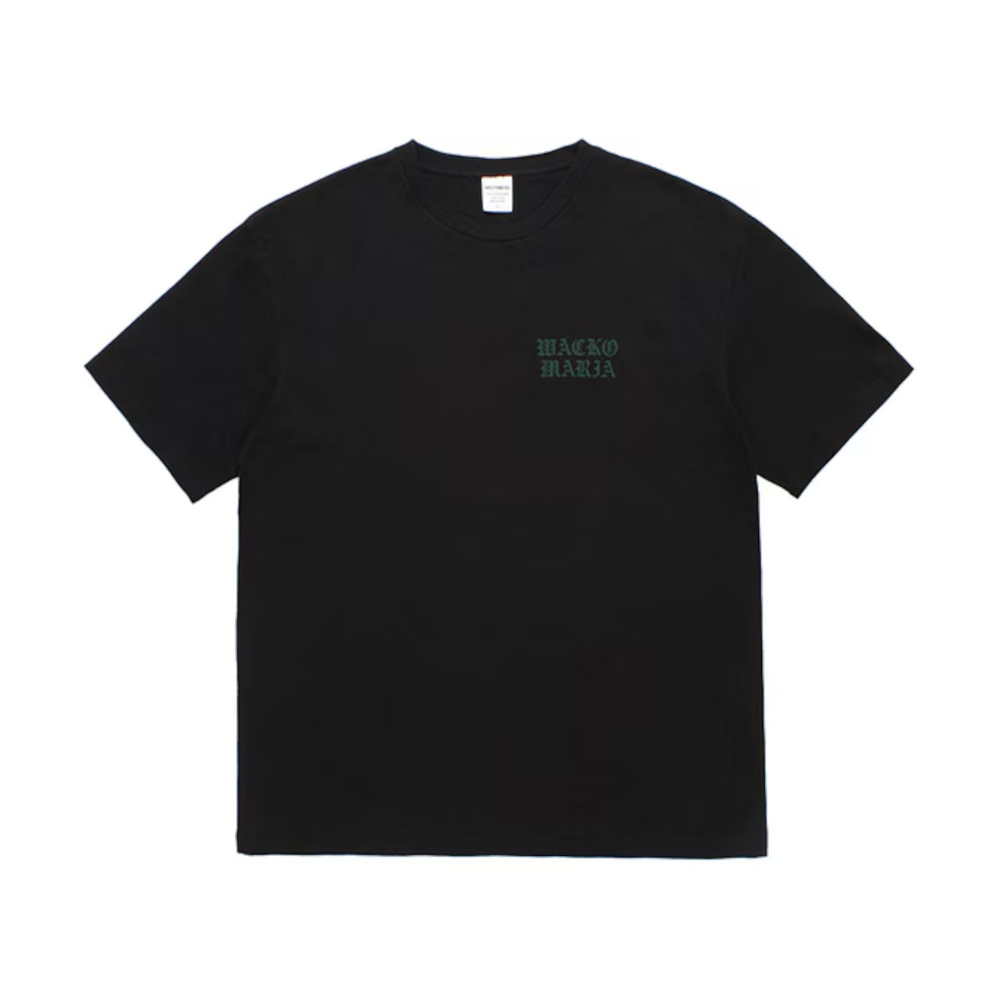 WACKO MARIA（ワコマリア）2026年春夏先行コレクションから、WASHED HEAVY WEIGHT T-SHIRT (TYPE-2) 26SSE-WMT-WT02のブラック。前面