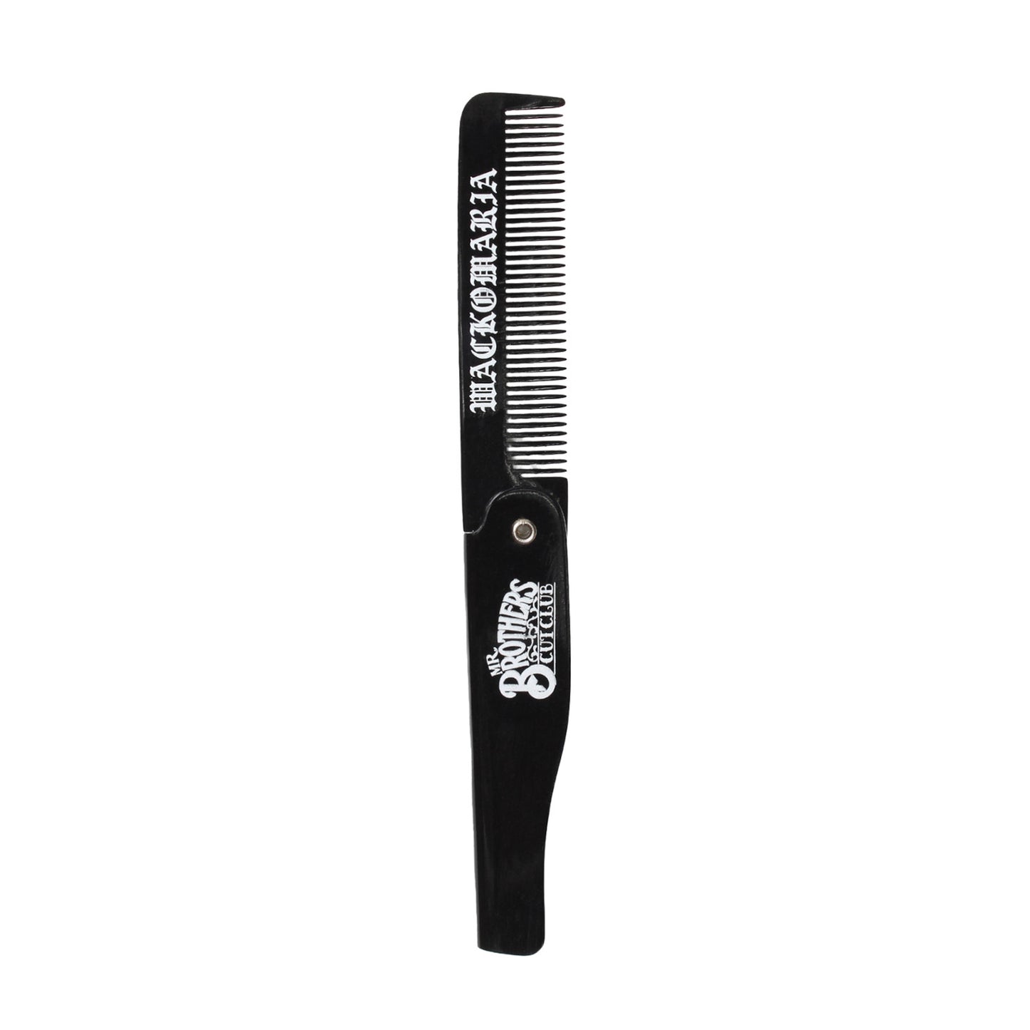 WACKO MARIA(ワコマリア)から、バーバーショップ「MR.BROTHERS CUT CLUB」と「BARBER SHOP APACHE」の両店が造り上げたブランド「BROSH」とのオフィシャルコラボレーションで制作された折りたたみ式コーム BROSH / COMB| BROSH-WM-GG04 ブラック