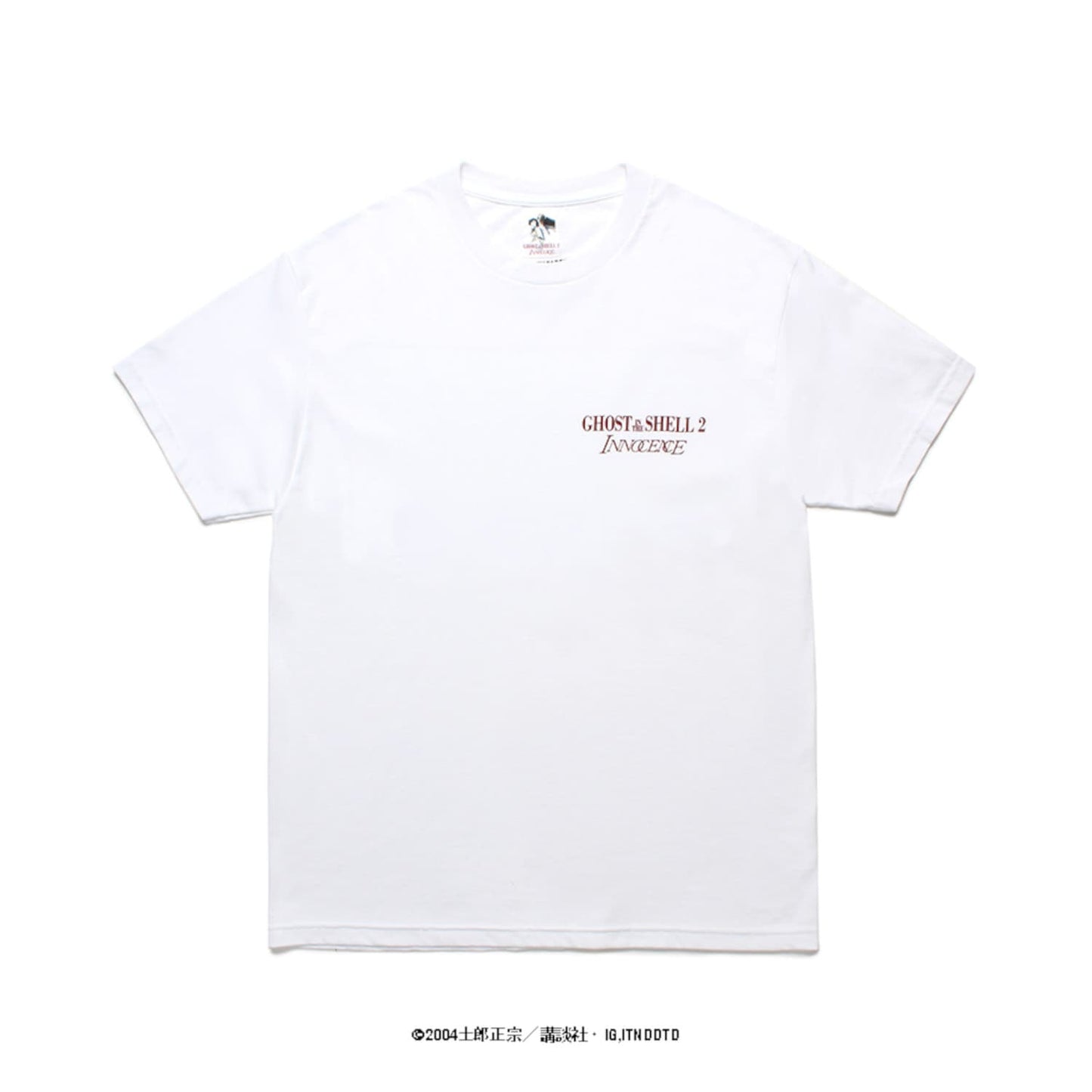 WACKO MARIA2024年春夏コレクション-GHOST IN THE SHELL 2 T-SHIRT (TYPE-2)-INNOCENCE-WM-TEE02-WHITE-FRONT