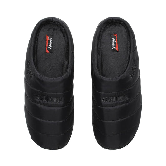 WACKO MARIA（ワコマリア）2025年秋冬コレクション「天国東京」から、滋賀県のアウトドアブランド「NANGA(ナンガ)」社、秋冬シーズンに使用できるサンダルブランド「SUBU(スブ)」社と「WACKO MARIA」とのトリプルコラボレーションで制作したサンダルNANGA / SUBU / AURORA TEX WINTER SANDALS NA-SB-WM-SA05