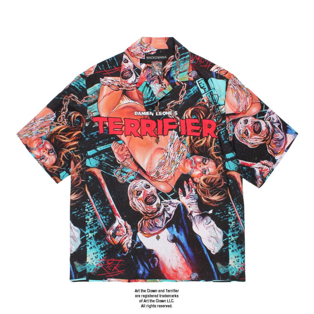 ワコマリア テリファーコラボ ハワイアンシャツ (タイプ1) TERRIFIER 