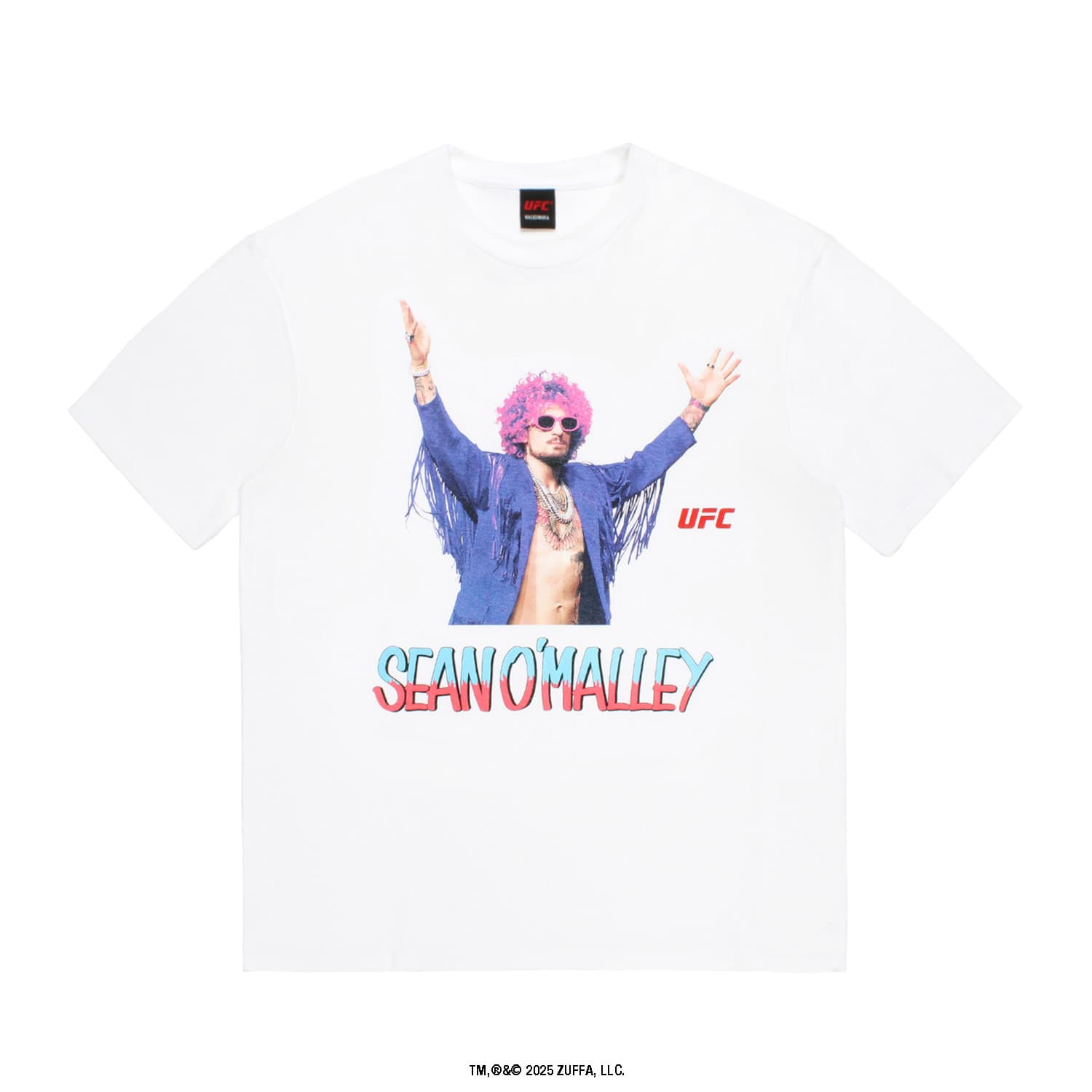 WACKO MARIA（ワコマリア）2026年春夏コレクション「天国東京」から、アメリカの総合格闘技団体の「UFC」とのオフィシャルコラボレーションTシャツ UFC / WASHED HEAVY WEIGHT T-SHIRT (TYPE-4) UFC-WM-WT04のホワイト前面