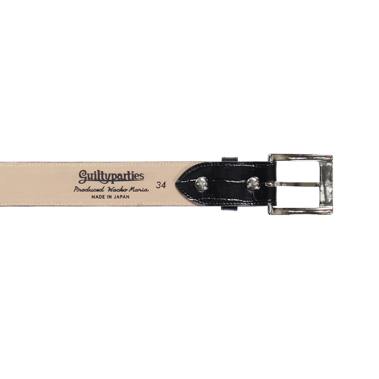 WACKO MARIA | EMBOSSED LEATHER BELT TYPE-1 | WMGP-BL03