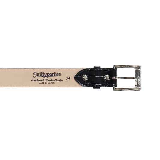 WACKO MARIA | EMBOSSED LEATHER BELT TYPE-1 | WMGP-BL03